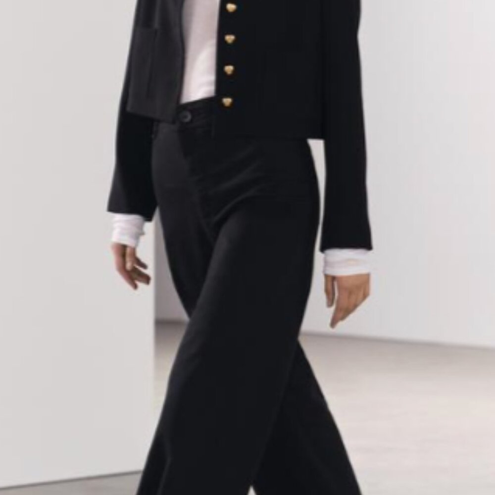 ZW COLLECTION HIGH WAIST MARINE STRAIGHT JEANS